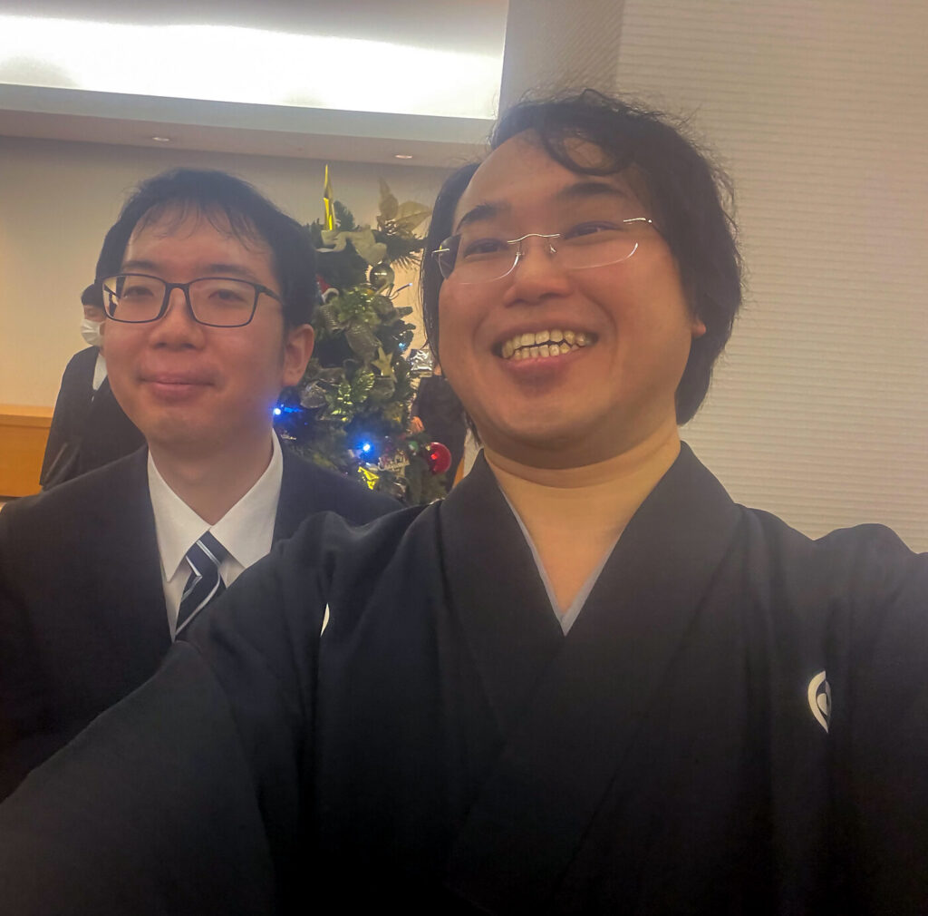 終演後、黒田鈴尊さんと(2025年12月5日、東京オペラシティ リサイタルホール)